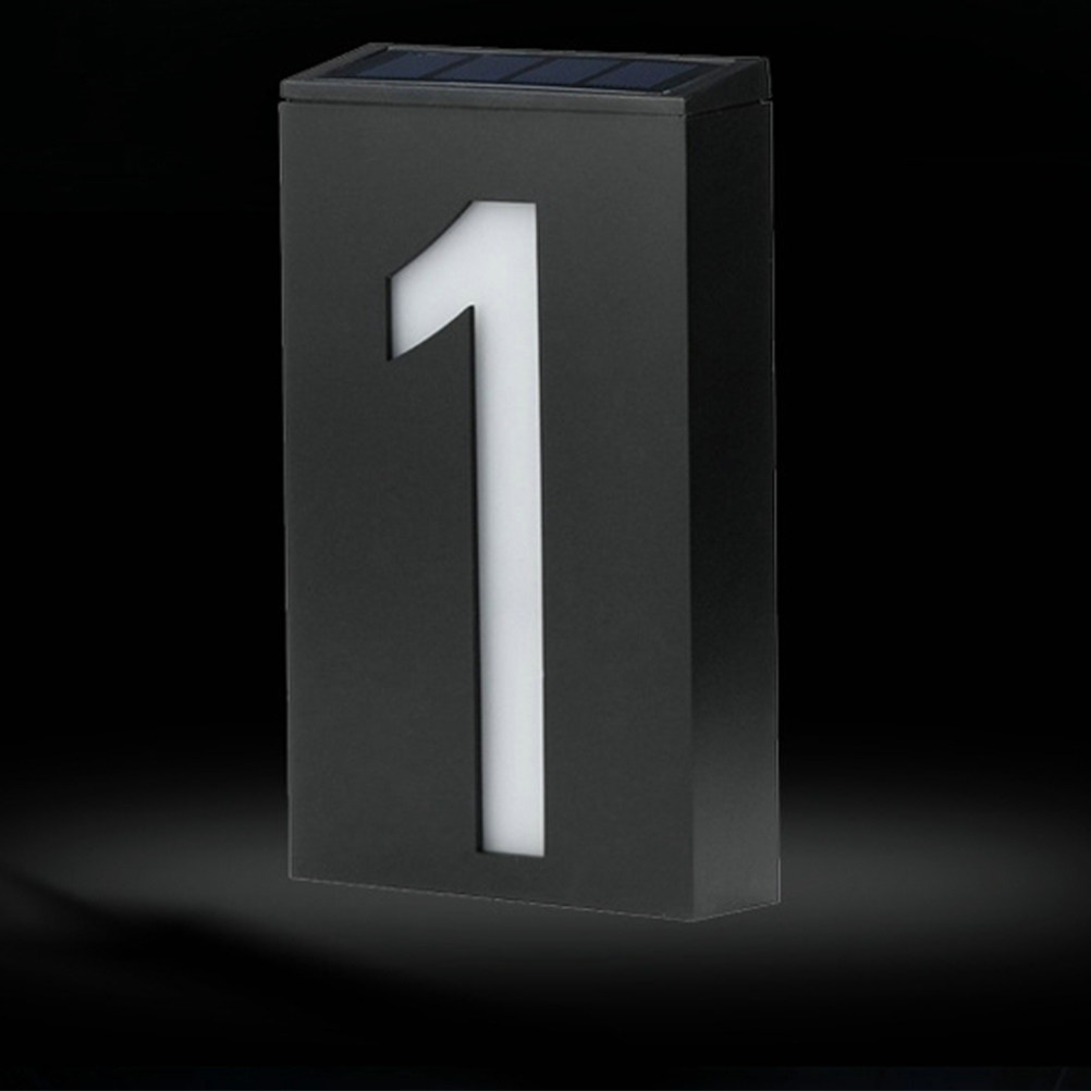 Home Security Number - Luz LED Solar para Placa de