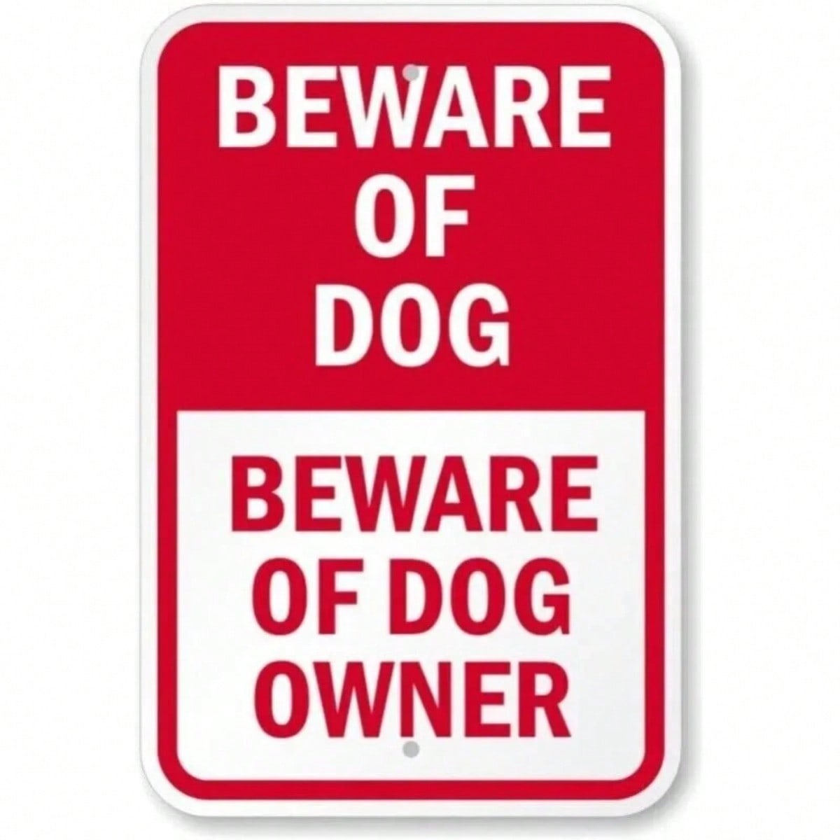 Home Yard Security - Placa de Aviso Rústica de Alumínio
