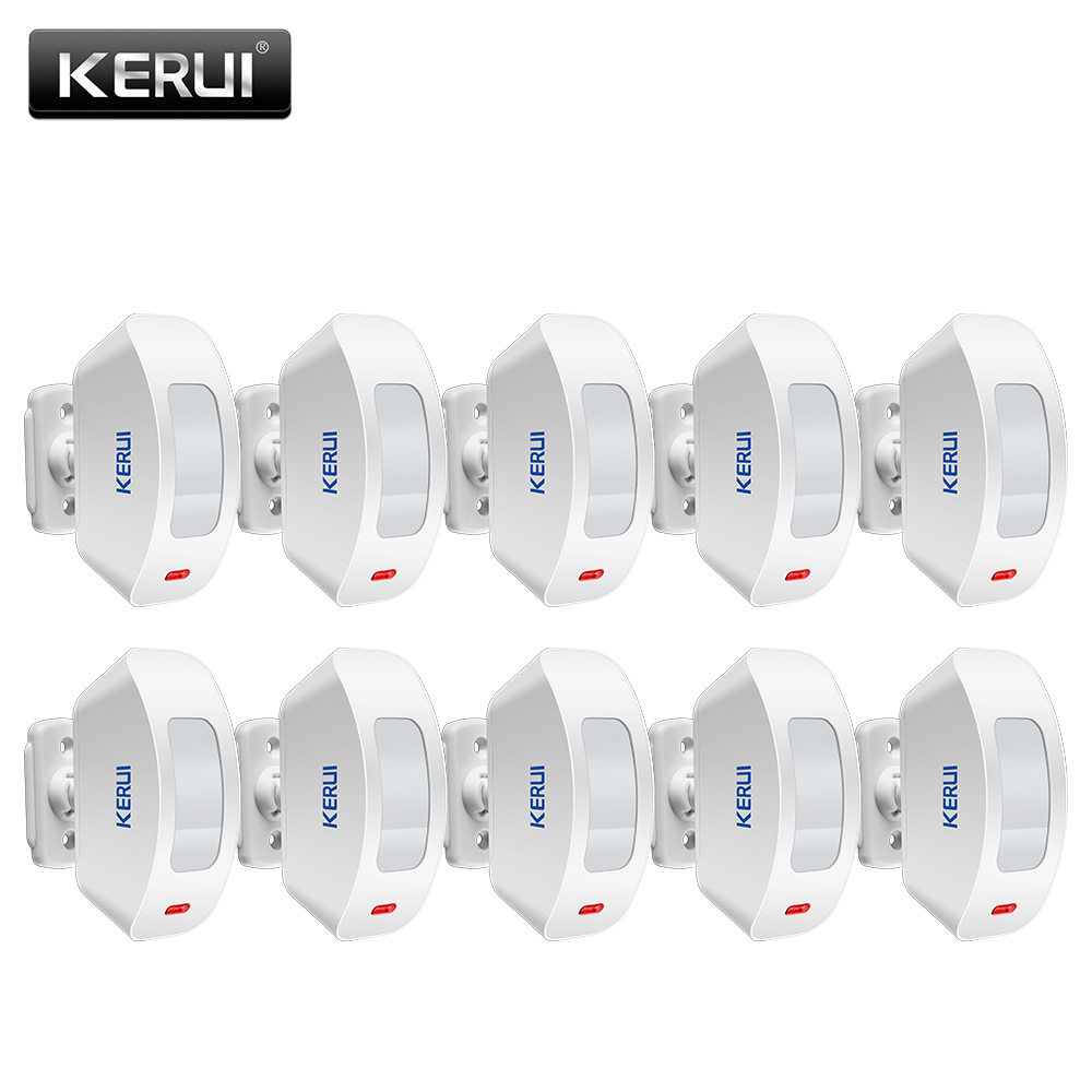 Sim Gsm Alarm - Kerui cortina sem fio detector infravermelho