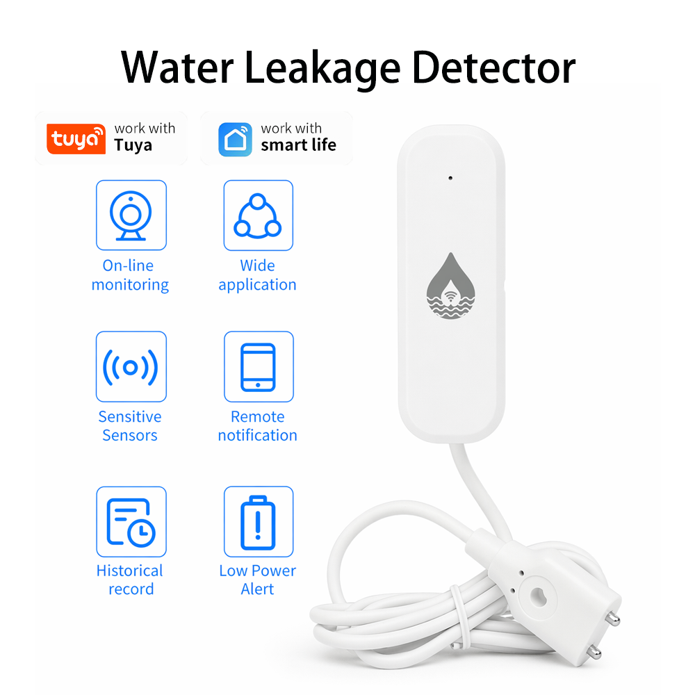 Home Security With Ai - Sensor de Alarme de Vazamento de
