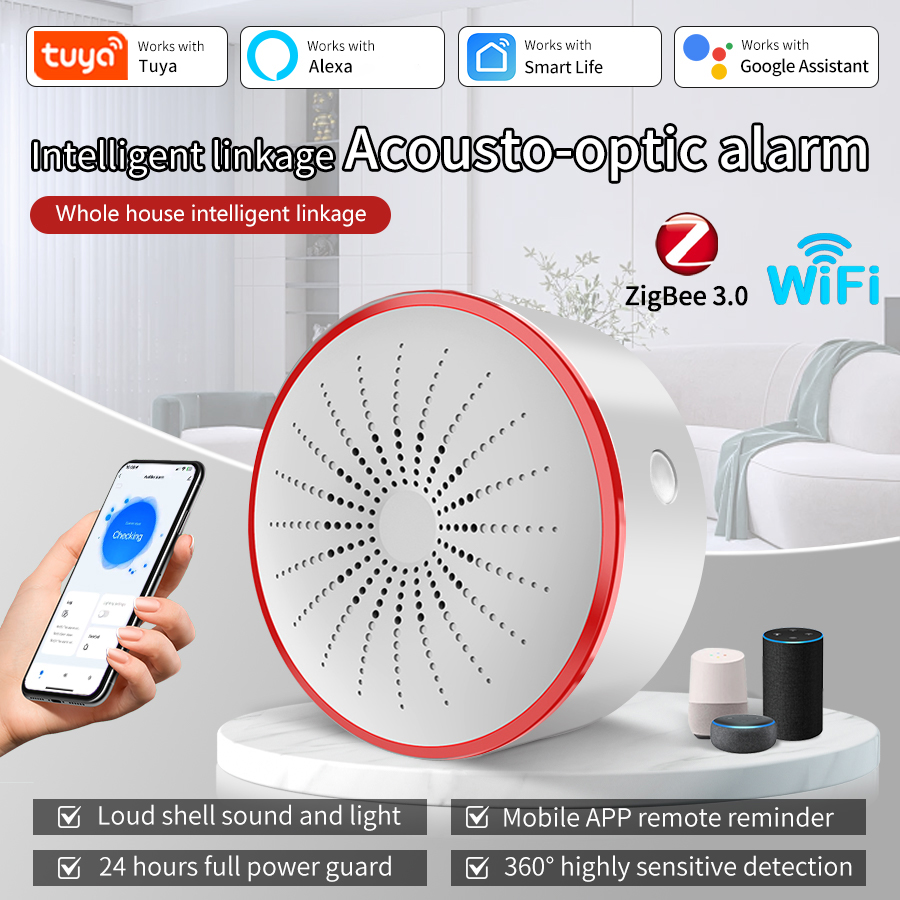 Sim Gsm Alarm - Sirene de Alarme Inteligente Tuya WiFi