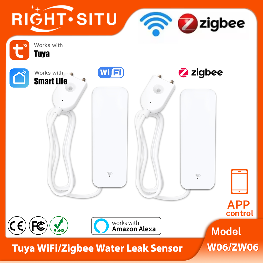 Home Security With Ai - Tuya wifi zigbee sensor de água