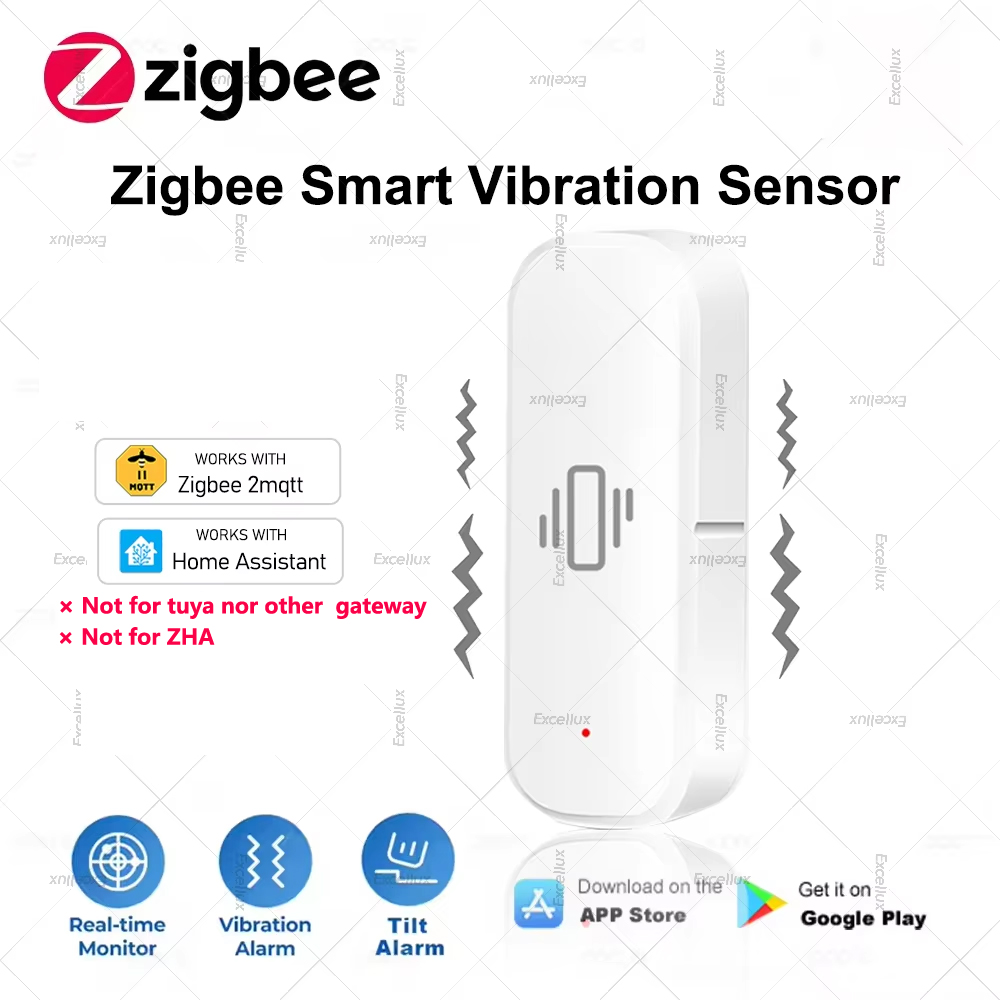 Home Security Alarm - Zigbee sensor de vibração inteligente proteção