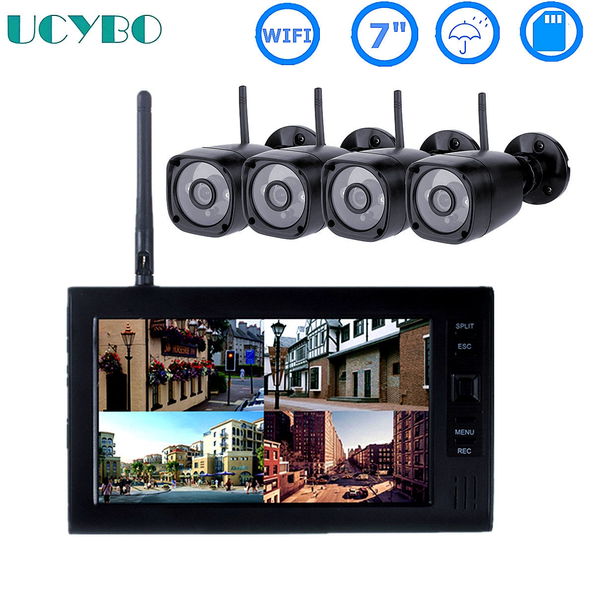 Home Security Systems Wireless - Sistema de segurança CCTV sem fio