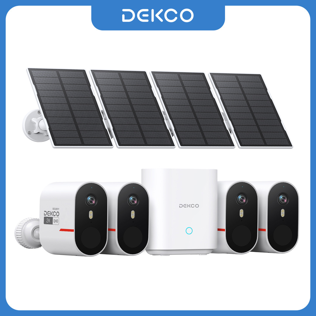 Home Security Systems Wireless - Sistema de Câmera Solar WiFi Dekco