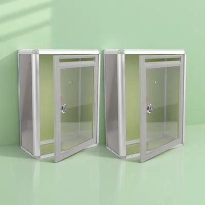 Home Security Locks - Caixa de Correio Transparente de Metal
