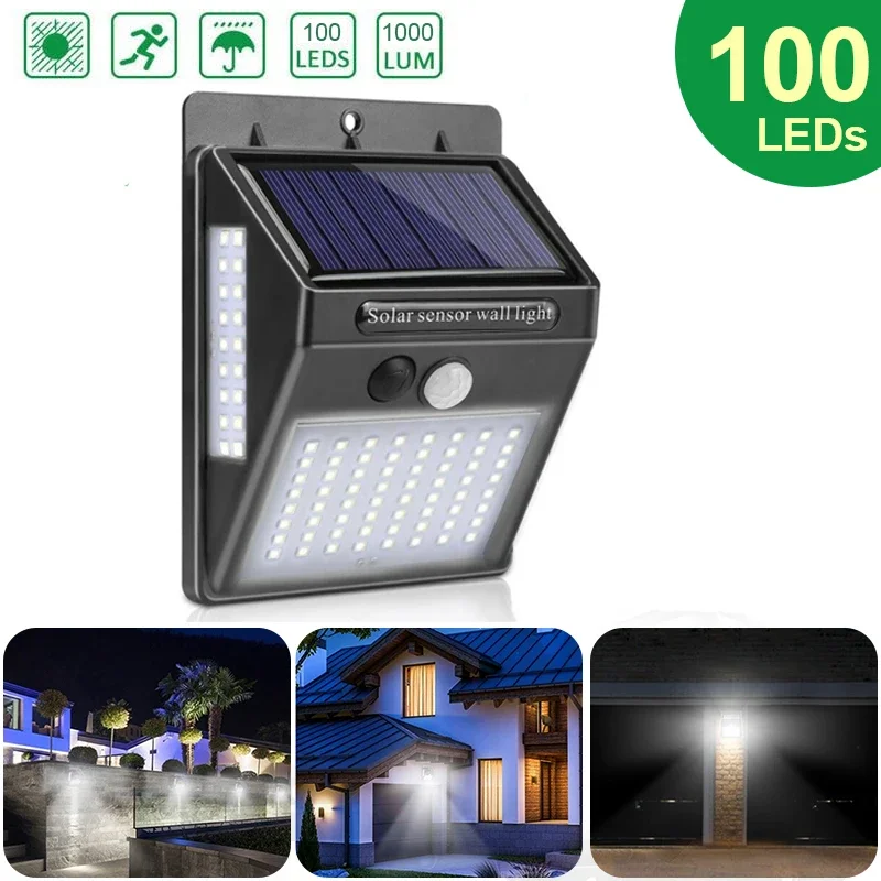 Home Yard Security - Luz de Parede Solar Externa com