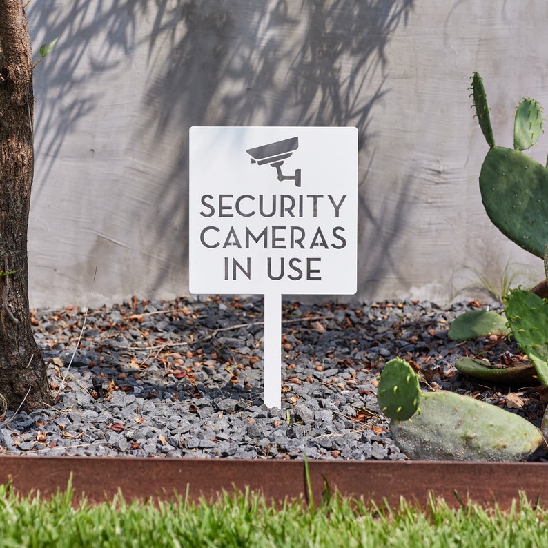 Placa de Aviso para Câmera de  - Home Yard Security avaliação e preço