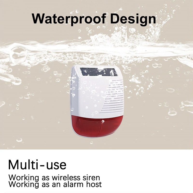 Alarme Sonoro e Visual Sem Fio - Home Security Systems Wireless avaliação e preço