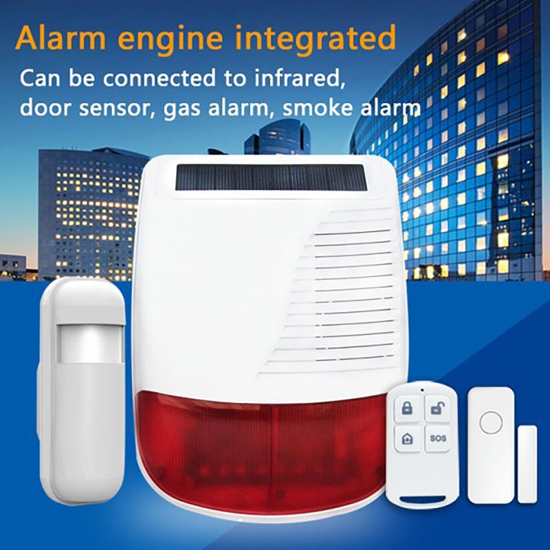 Alarme Sonoro e Visual Sem Fio - Home Security Systems Wireless avaliação e preço