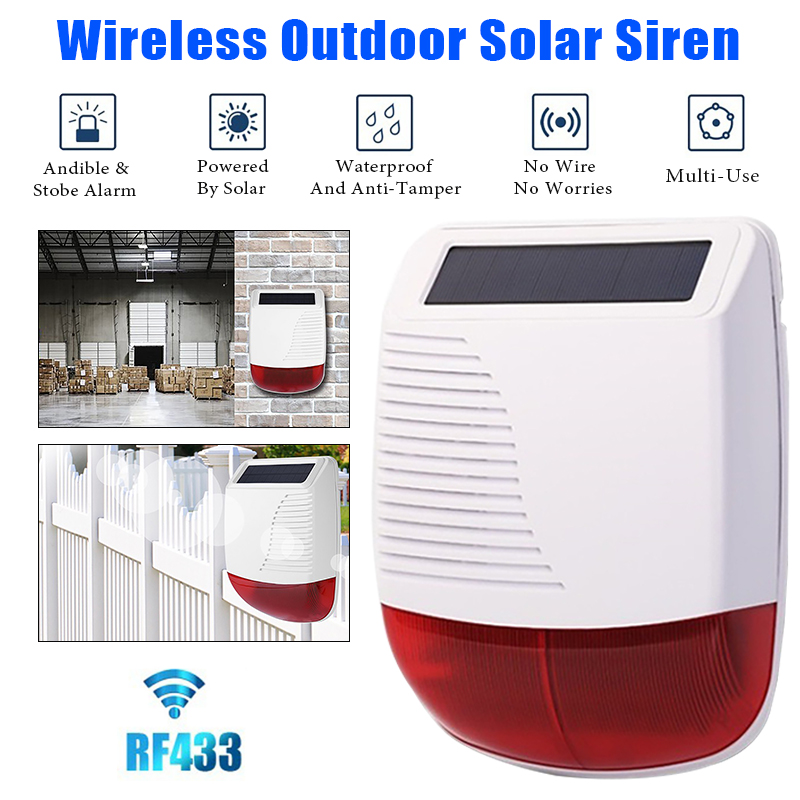 Alarme Sonoro e Visual Sem Fio - Home Security Systems Wireless avaliação e preço