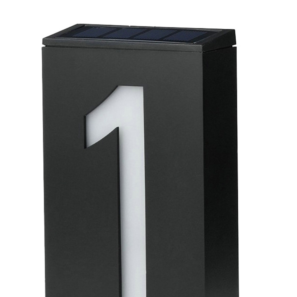 Luz LED Solar para Placa de Po - Home Security Number avaliação e preço