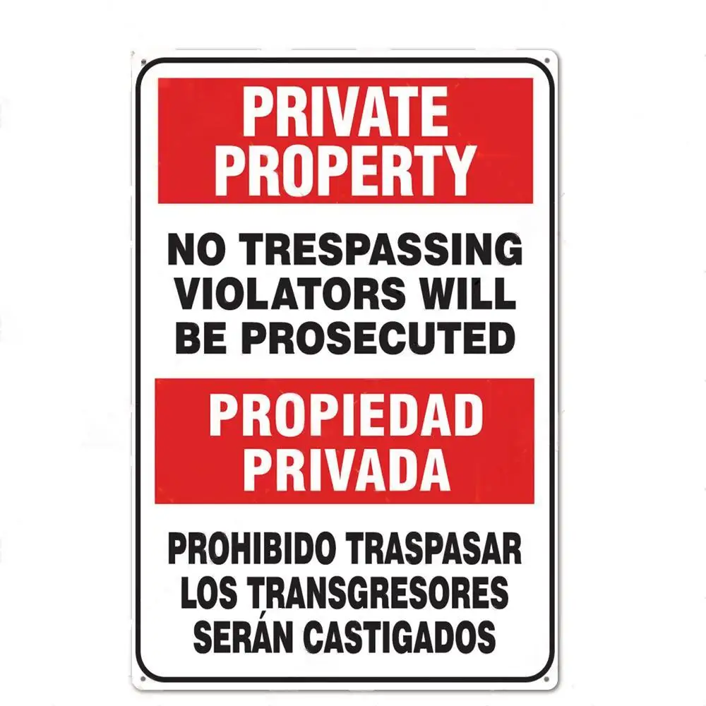 Placa de Metal de Aviso de Seg - Home Yard Security avaliação e preço