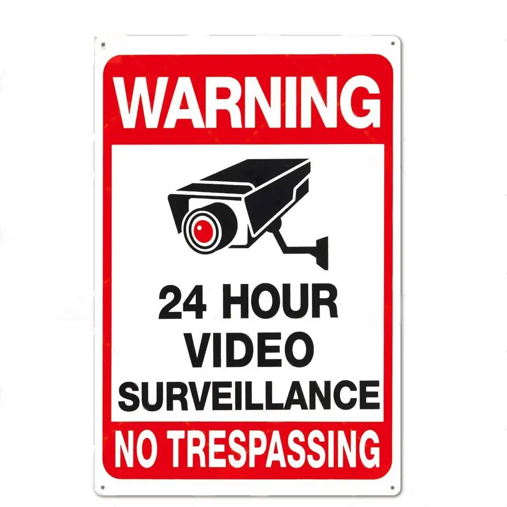 Placa de Metal de Aviso de Seg - Home Yard Security avaliação e preço