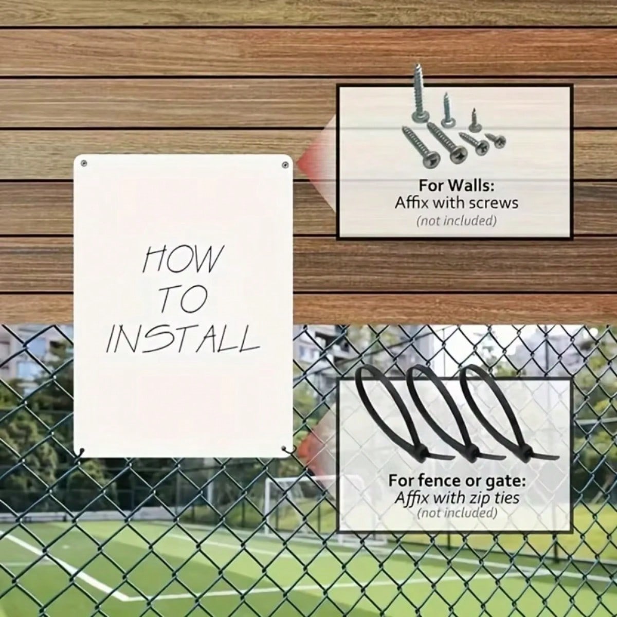 Placa de Aviso Rústica de Alum - Home Yard Security avaliação e preço