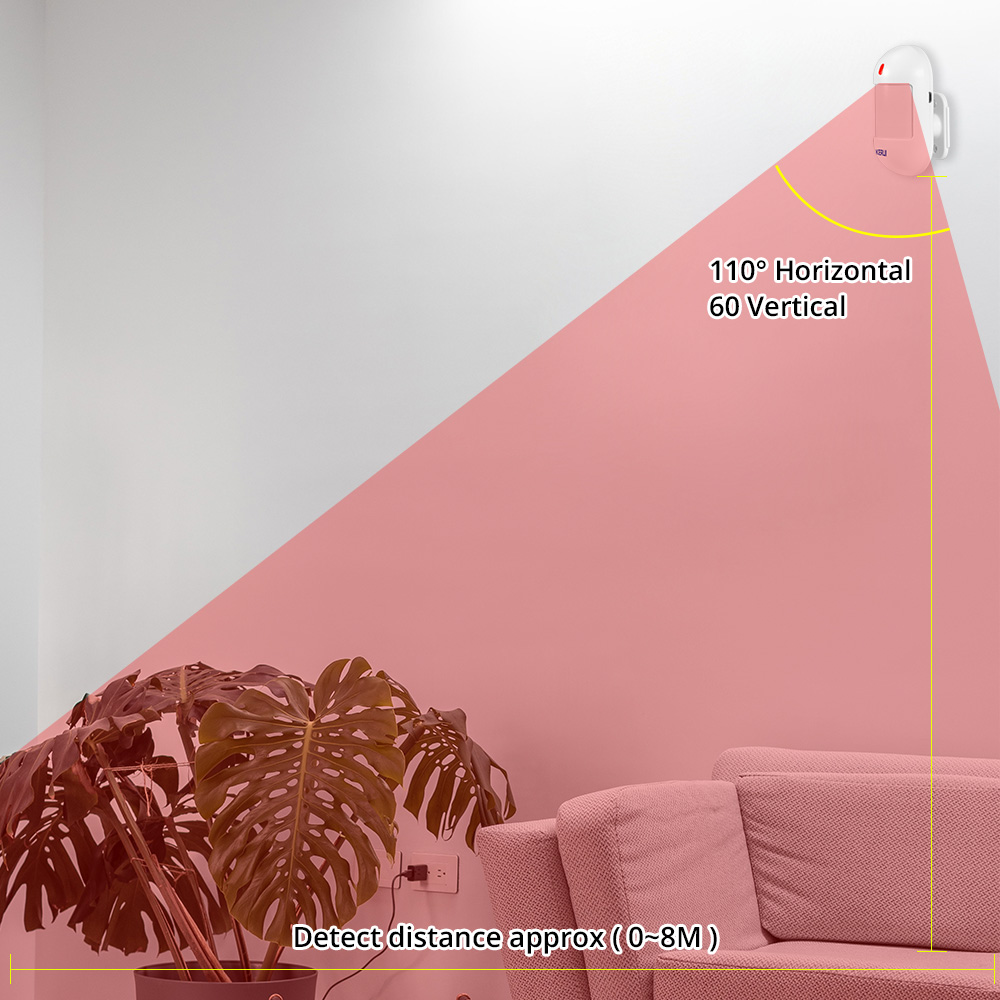 Kerui sensor de movimento pir  - Sim Gsm Alarm avaliação e preço