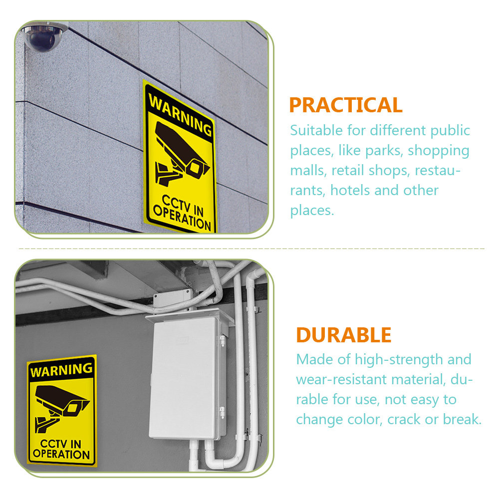 Placa de Aviso de Câmera de Se - Home Yard Security avaliação e preço