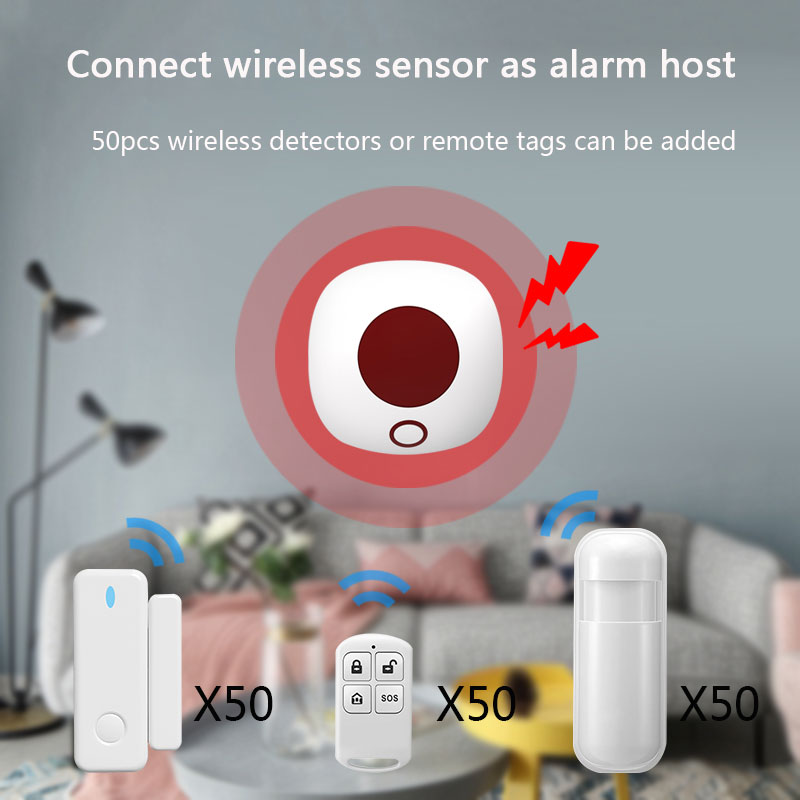 Sirene sem fio interna 433mhz, - Home Security Systems Wireless avaliação e preço
