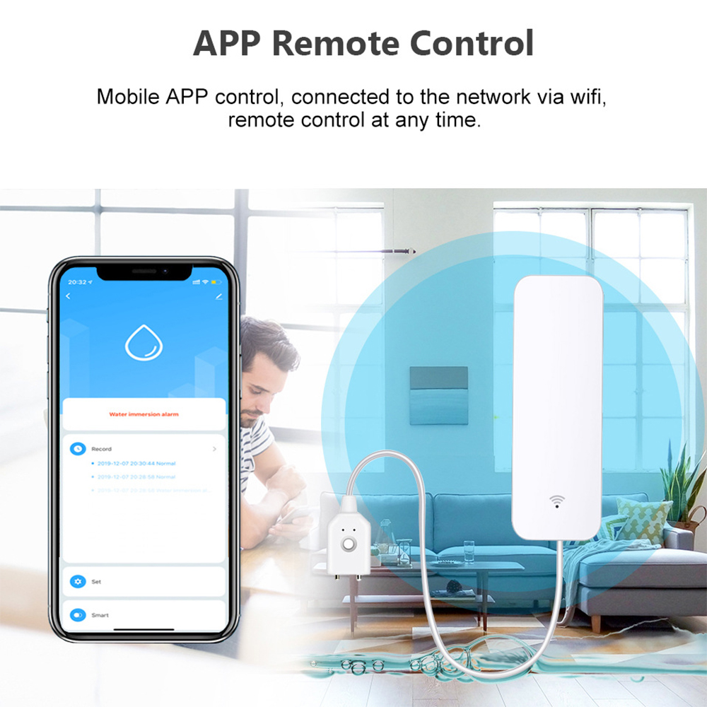 Sensor de vazamento de água wi - Home Security With Ai avaliação e preço