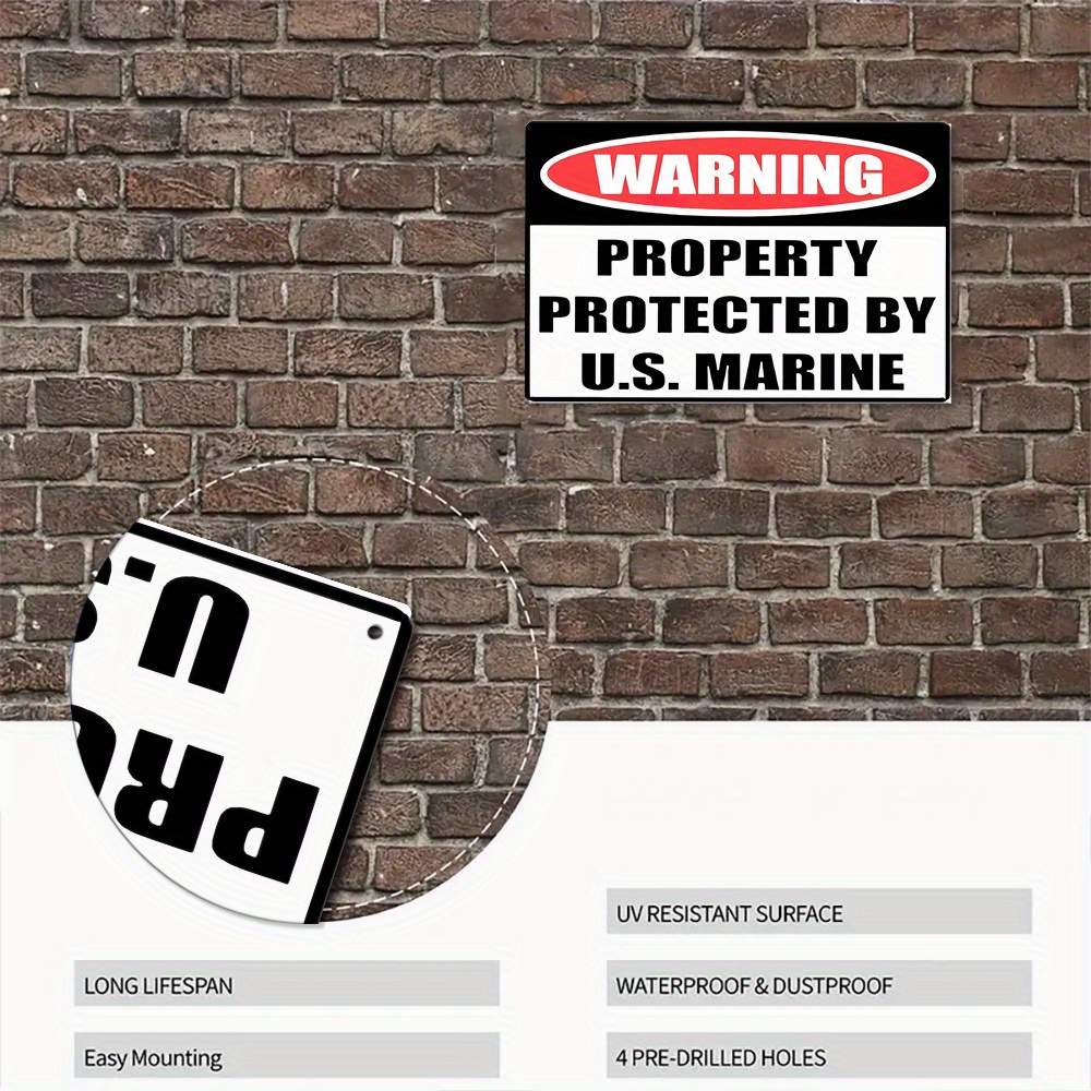 Placa de Metal Retro de Aviso  - Home Yard Security avaliação e preço