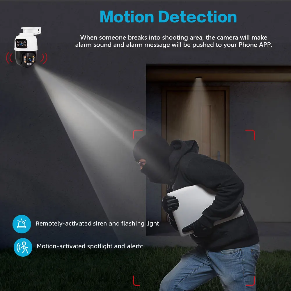 Câmera de Segurança PTZ POE de - Home Yard Security avaliação e preço