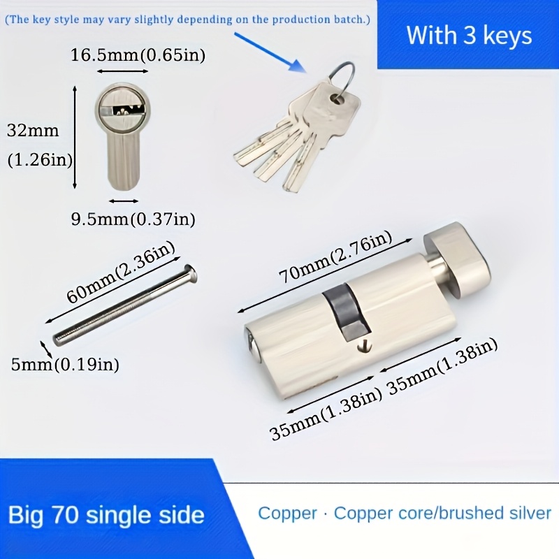 1 unidade de Cilindro de Fecha - Home Security Locks avaliação e preço