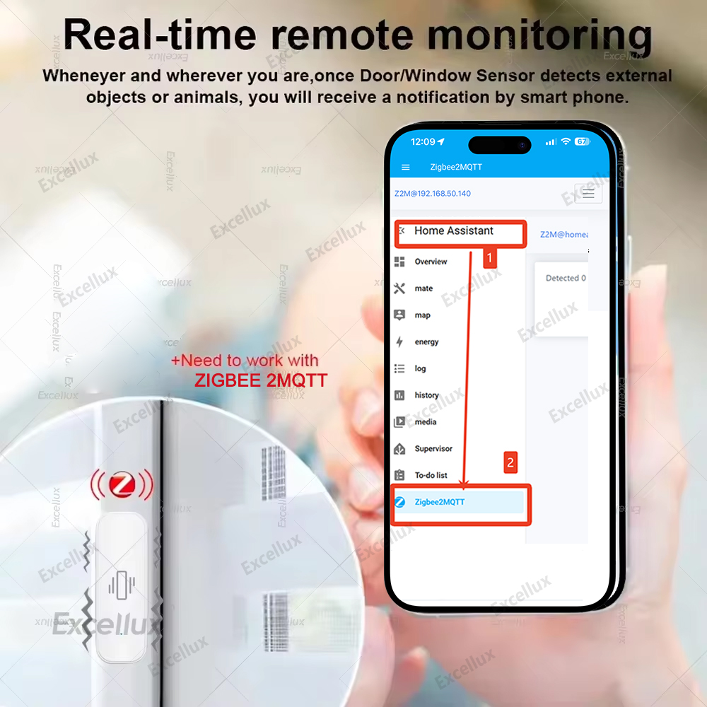 Zigbee sensor de vibração inte - Home Security Alarm avaliação e preço