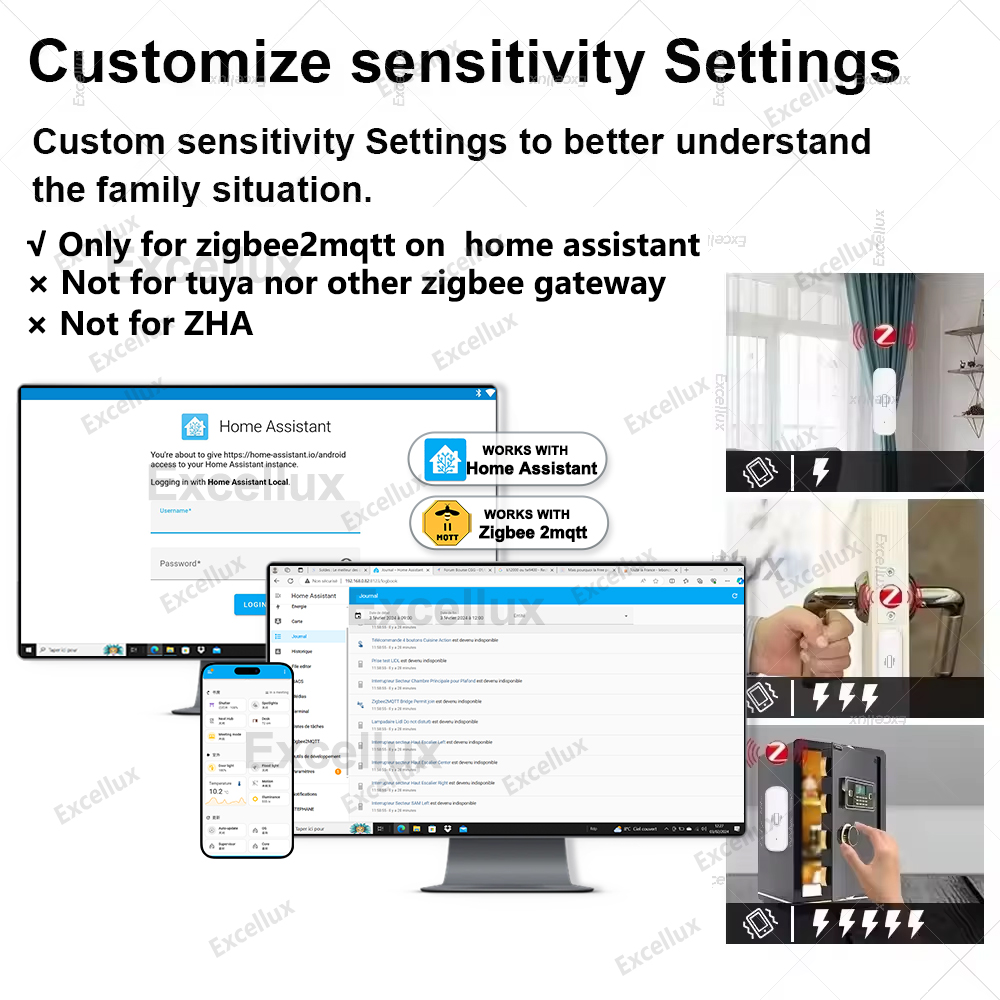 Zigbee sensor de vibração inte - Home Security Alarm avaliação e preço