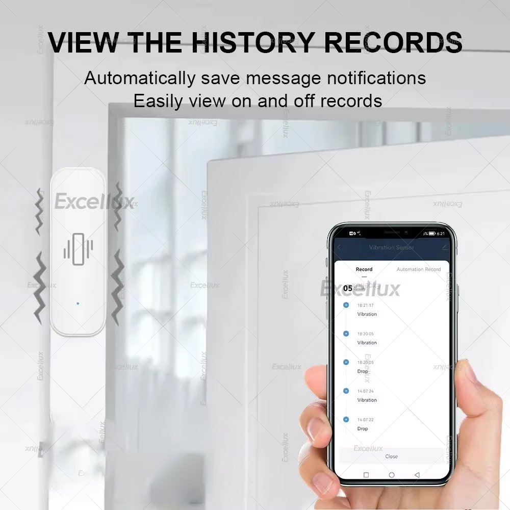 Zigbee sensor de vibração inte - Home Security Alarm avaliação e preço