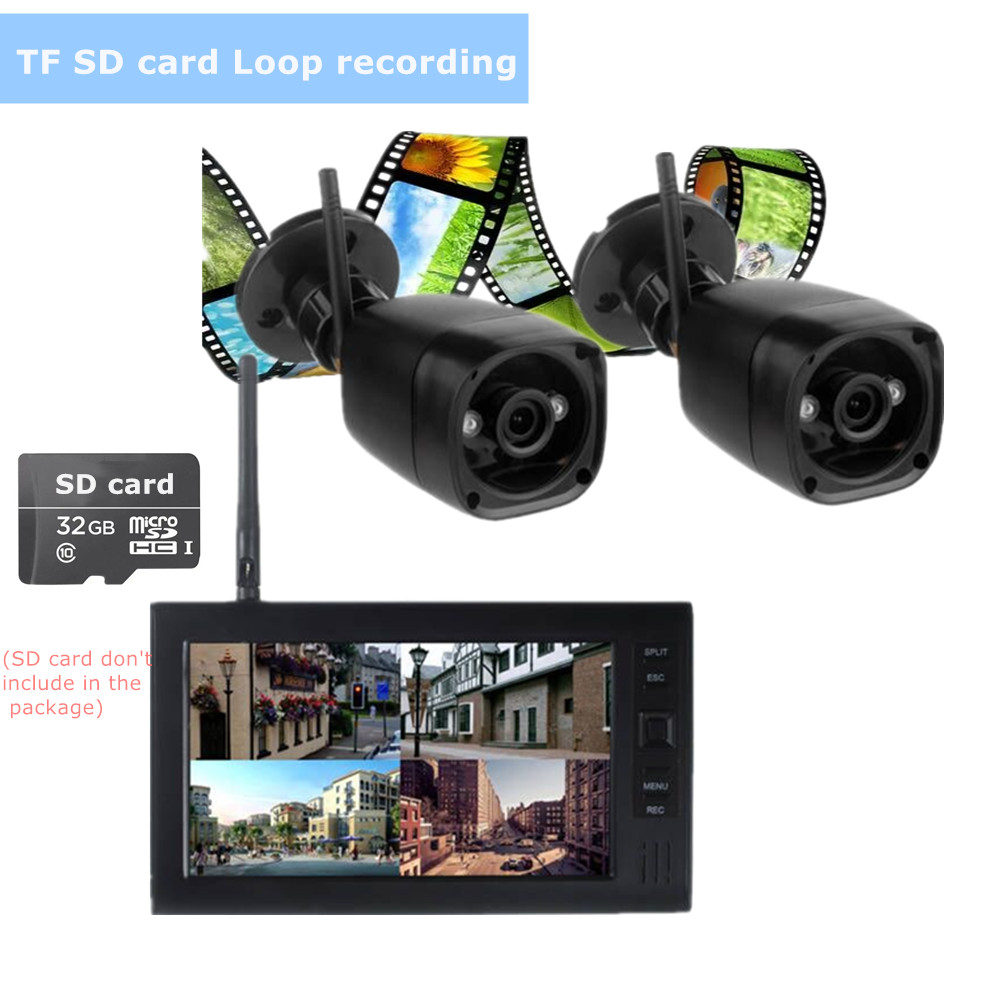 Sistema de segurança CCTV sem  - Home Security Systems Wireless avaliação e preço