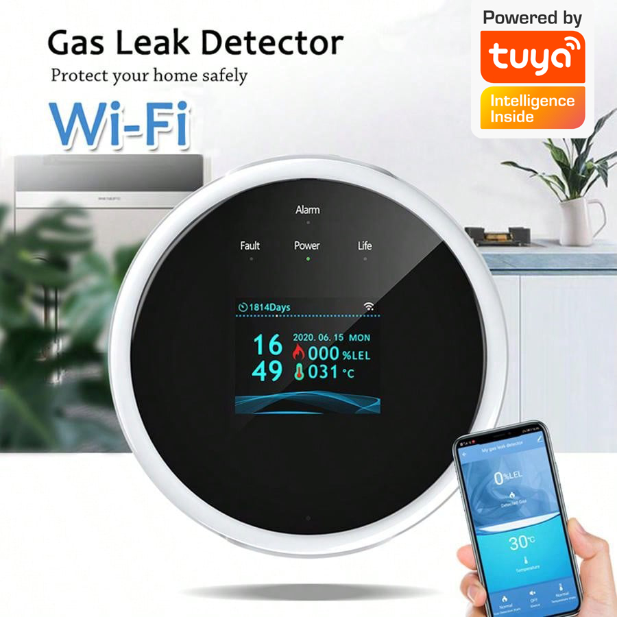 Sensor de Alarme de Gás WiFi 2 - Home Security With Ai avaliação e preço