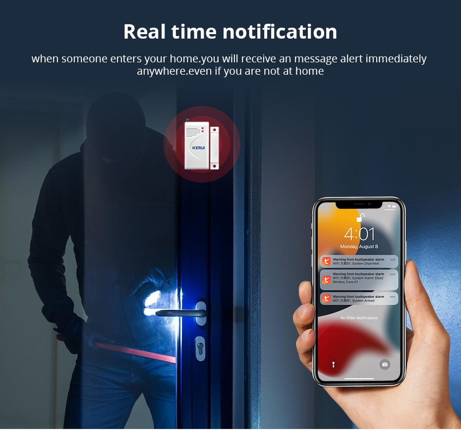 KERUI-Sistema de Alarme de Seg - Sim Gsm Alarm avaliação e preço