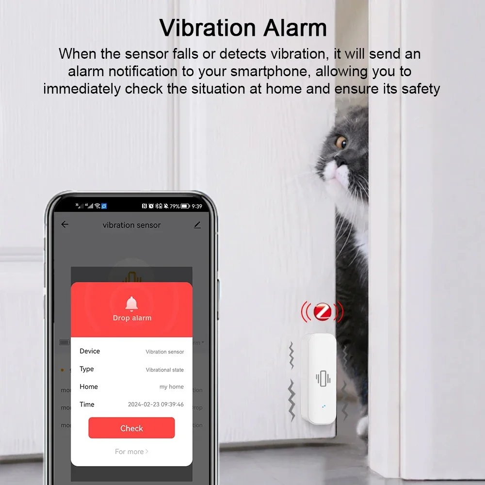 Tuya-Sensor de Vibração Inteli - Home Security Alarm avaliação e preço