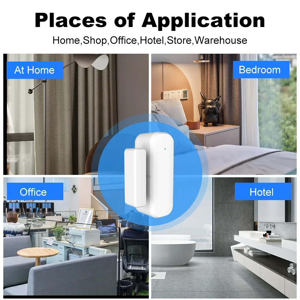 Sensor de Porta e Janela ZigBe - Home Security With Ai avaliação e preço